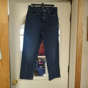 New Old Navy Extra High Rise Sky-Hi Straight Secret Slim Pockets Size Women's 6